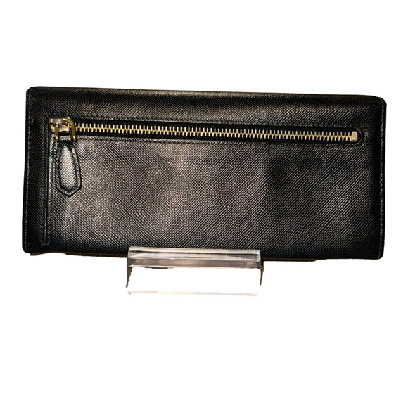 PRADA  BLACK  SAFFIANO LEATHER LONG WALLET - Picture 2 of 7